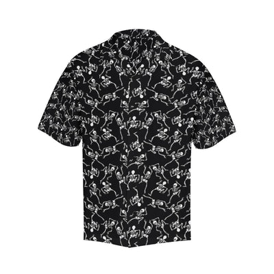 Skeleton Style Print Men Aloha Hawaiian Shirt