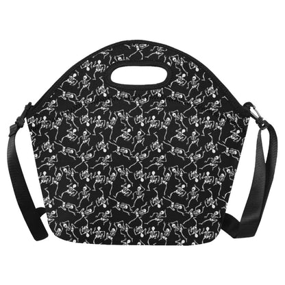 Skeleton Style Print Neoprene Lunch Bag (Model 1669)(Large)-JTAMIGO.COM