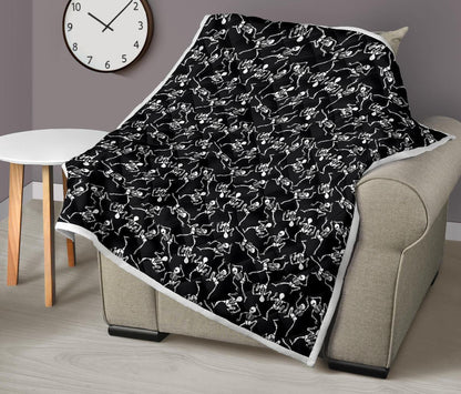 Skeleton Style Print Premium Quilt-JTAMIGO.COM