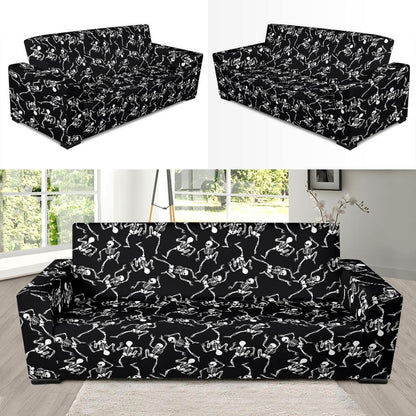 Skeleton Style Print Sofa Slipcover-JTAMIGO.COM
