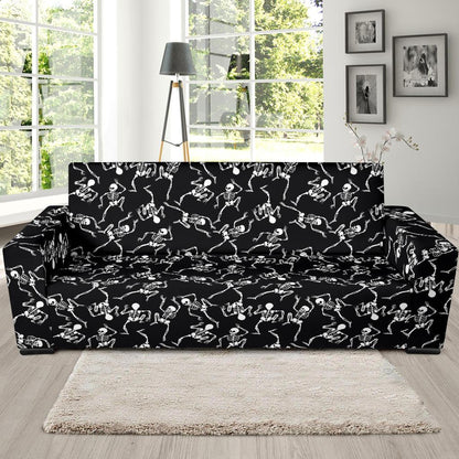 Skeleton Style Print Sofa Slipcover-JTAMIGO.COM