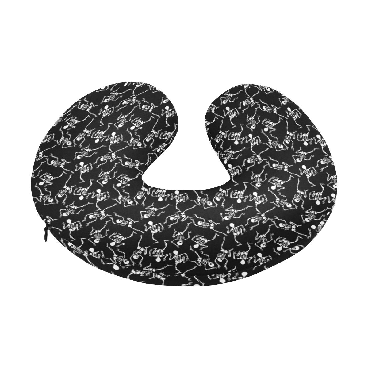 Skeleton Style Print U-Shaped Travel Neck Pillow-JTAMIGO.COM