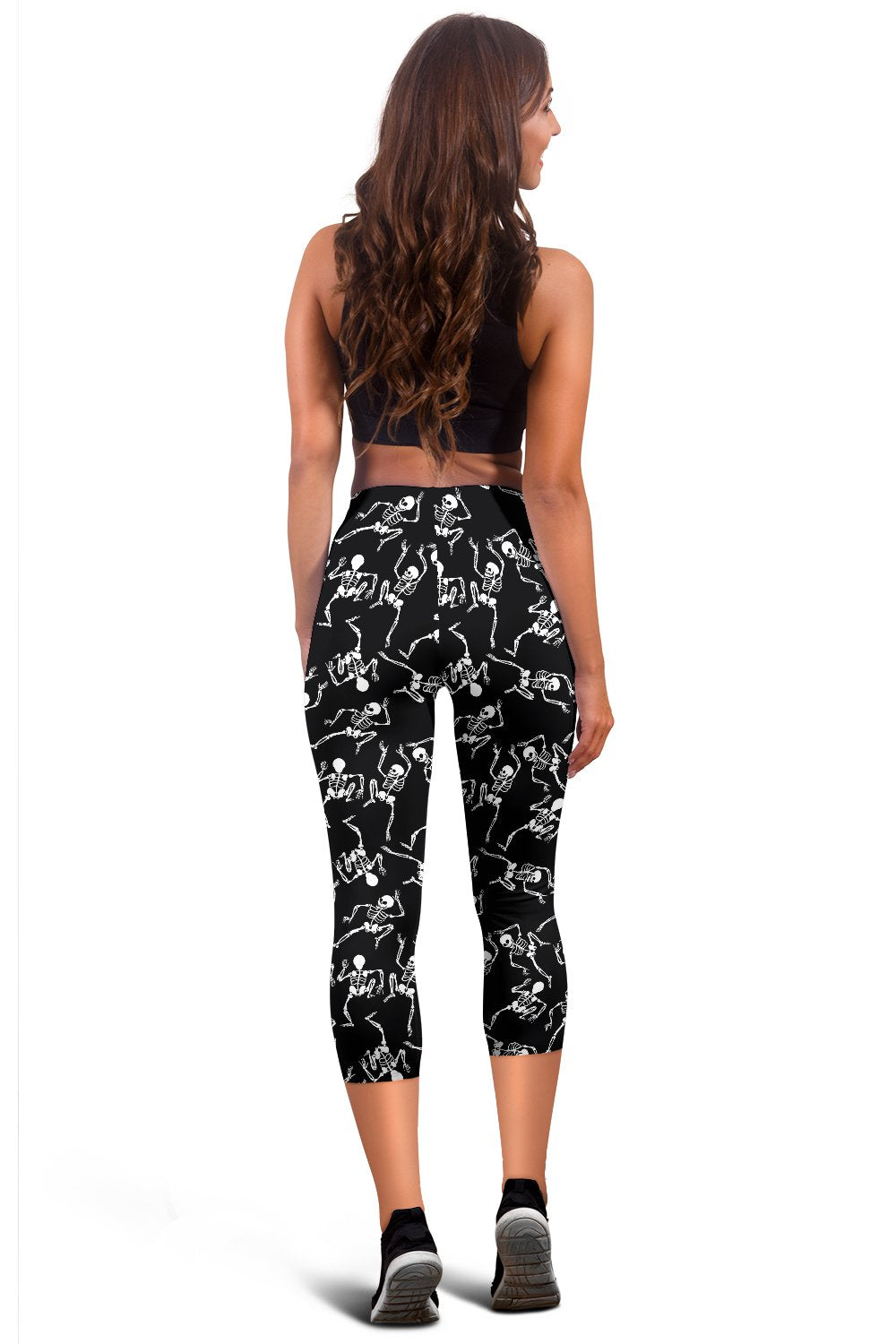 Skeleton Style Print Women Capris