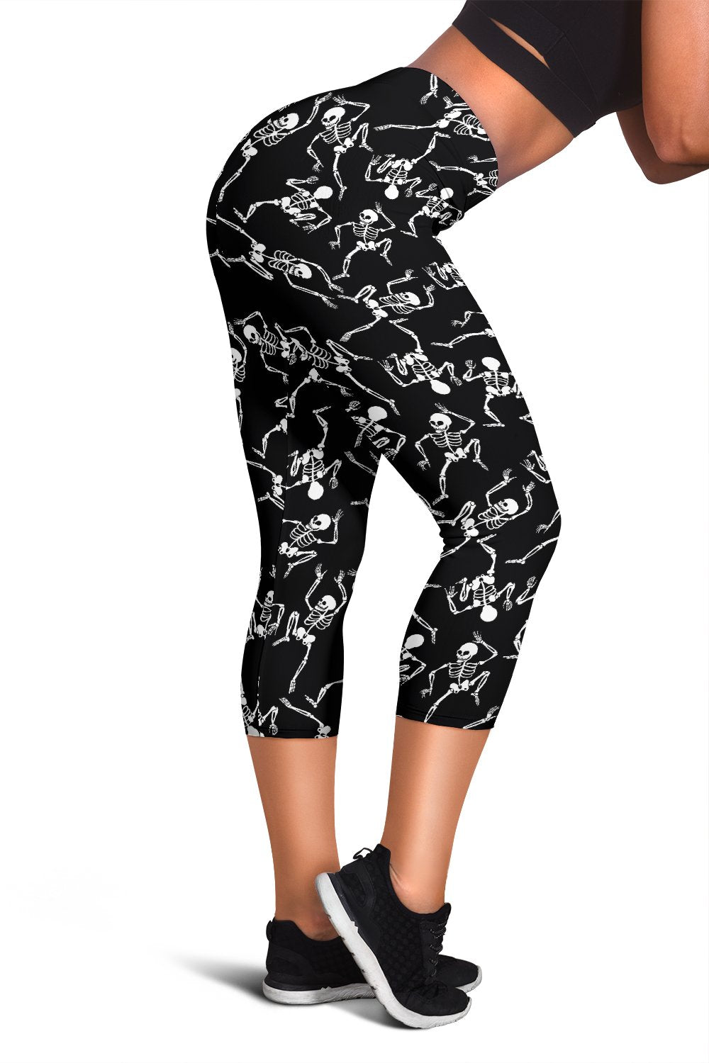 Skeleton Style Print Women Capris