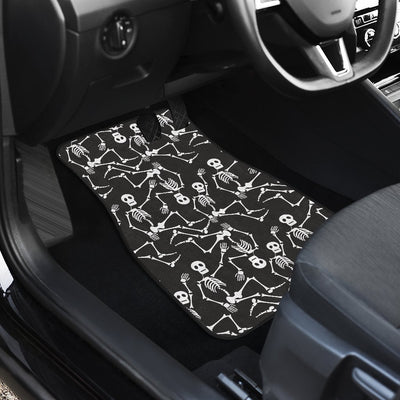 Skeleton Themed Print Car Floor Mats