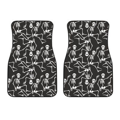 Skeleton Themed Print Car Floor Mats