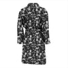 Skeleton Themed Print Men Bath Robe-JTAMIGO.COM