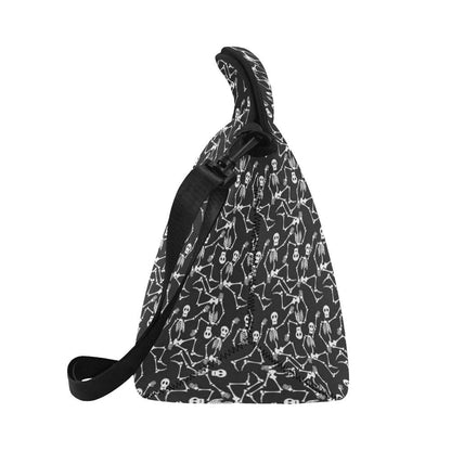 Skeleton Themed Print Neoprene Lunch Bag (Model 1669)(Large)-JTAMIGO.COM