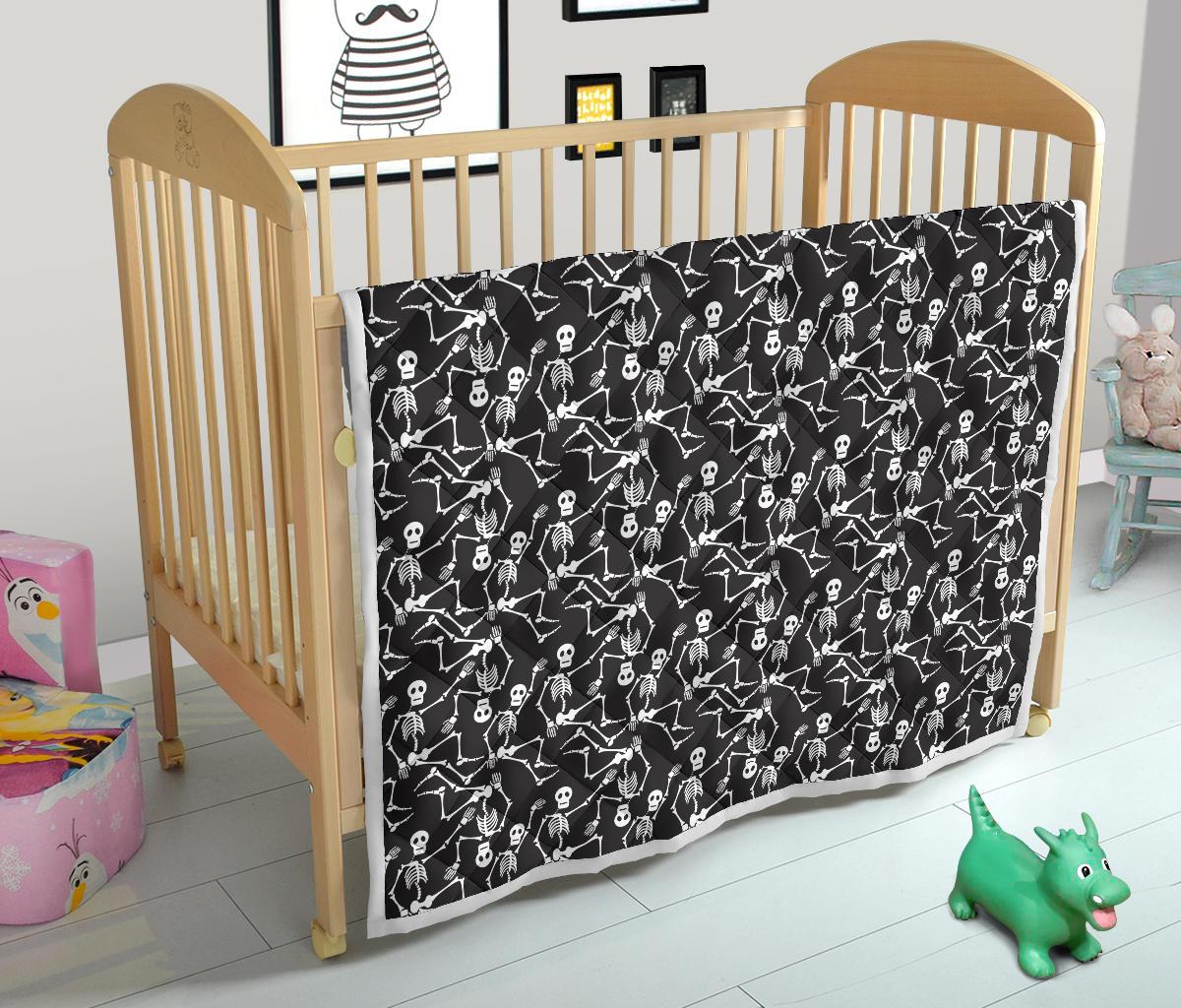Skeleton Themed Print Premium Quilt-JTAMIGO.COM