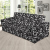 Skeleton Themed Print Sofa Slipcover-JTAMIGO.COM