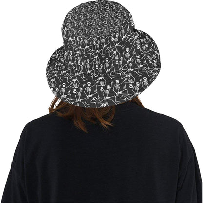 Skeleton Themed Print Unisex Bucket Hat