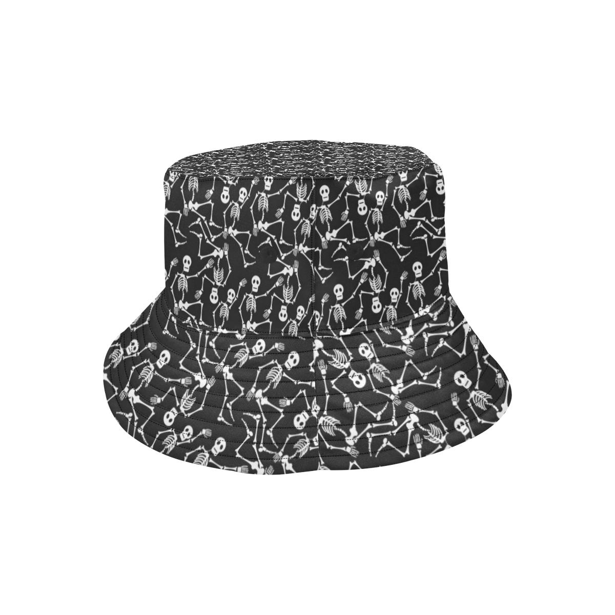 Skeleton Themed Print Unisex Bucket Hat