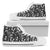 Skeleton Themed Print Women High Top Shoes