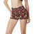 Skull Roses Design Themed Print High Waisted Spandex Shorts-JTAMIGO.COM