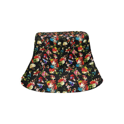 Skull Roses Flower Design Themed Print Unisex Bucket Hat