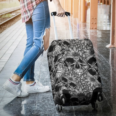 Skull Tattoo Design Print Luggage Cover Protector