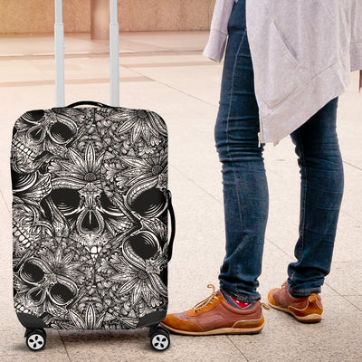 Skull Tattoo Design Print Luggage Cover Protector