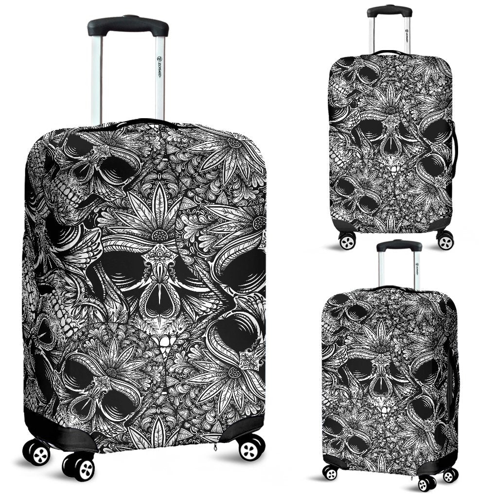 Skull Tattoo Design Print Luggage Cover Protector