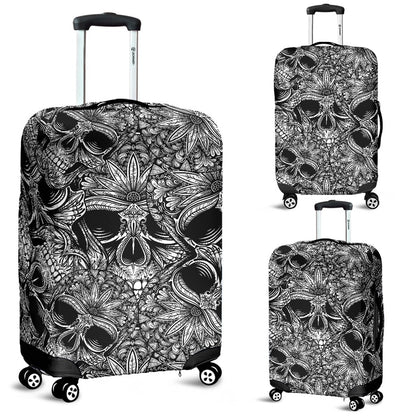 Skull Tattoo Design Print Luggage Cover Protector