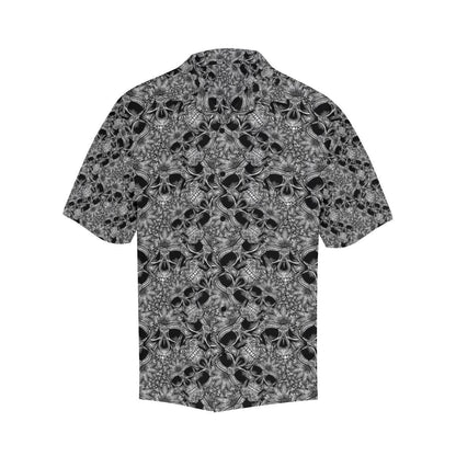 Skull Tattoo Design Print Men Aloha Hawaiian Shirt