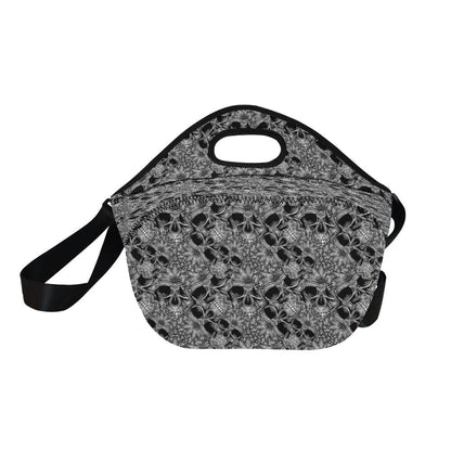 Skull Tattoo Design Print Neoprene Lunch Bag (Model 1669)(Large)-JTAMIGO.COM