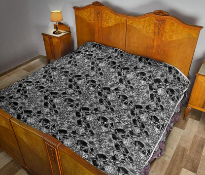 Skull Tattoo Design Print Premium Quilt-JTAMIGO.COM