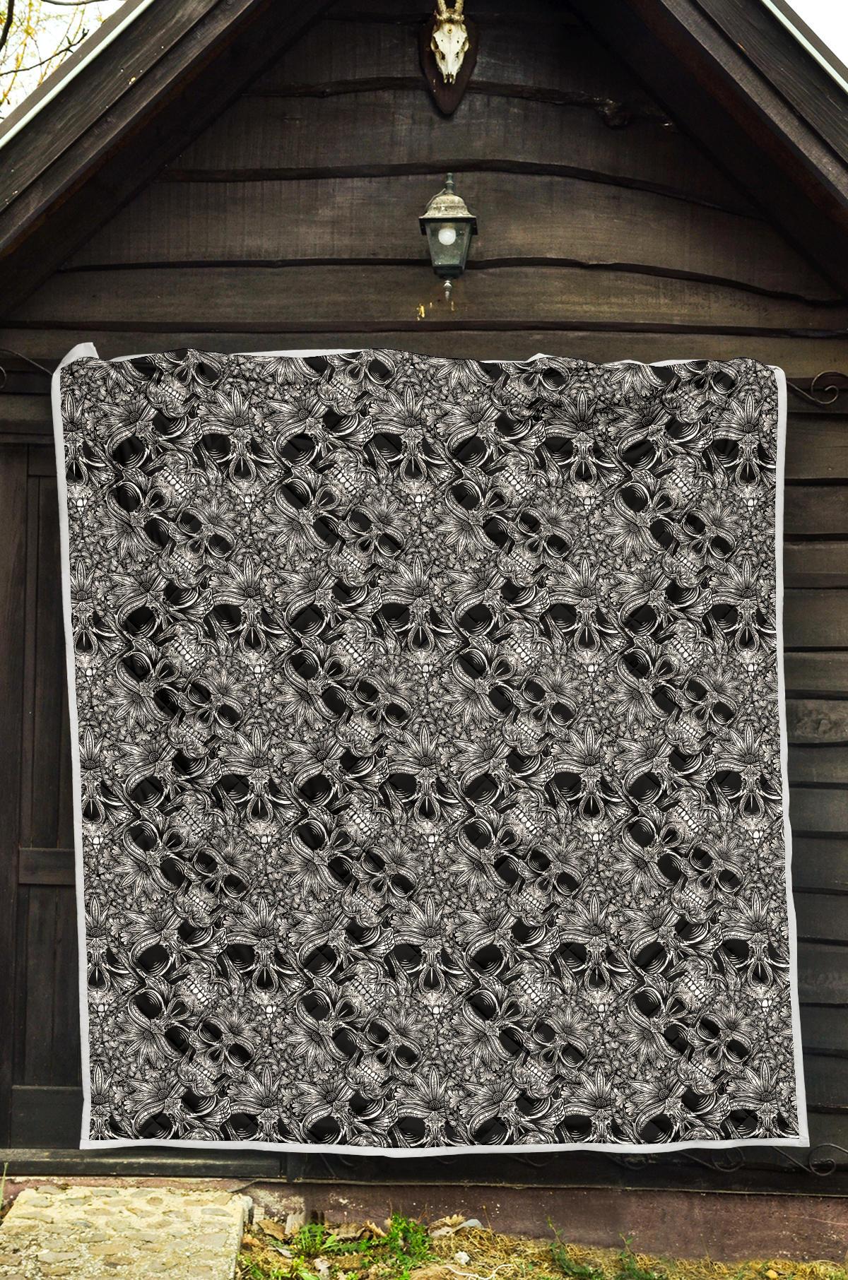 Skull Tattoo Design Print Premium Quilt-JTAMIGO.COM
