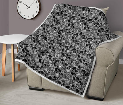 Skull Tattoo Design Print Premium Quilt-JTAMIGO.COM