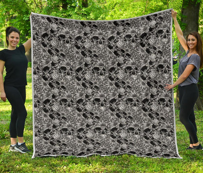 Skull Tattoo Design Print Premium Quilt-JTAMIGO.COM
