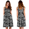 Skull Tattoo Design Print Sleeveless Dress