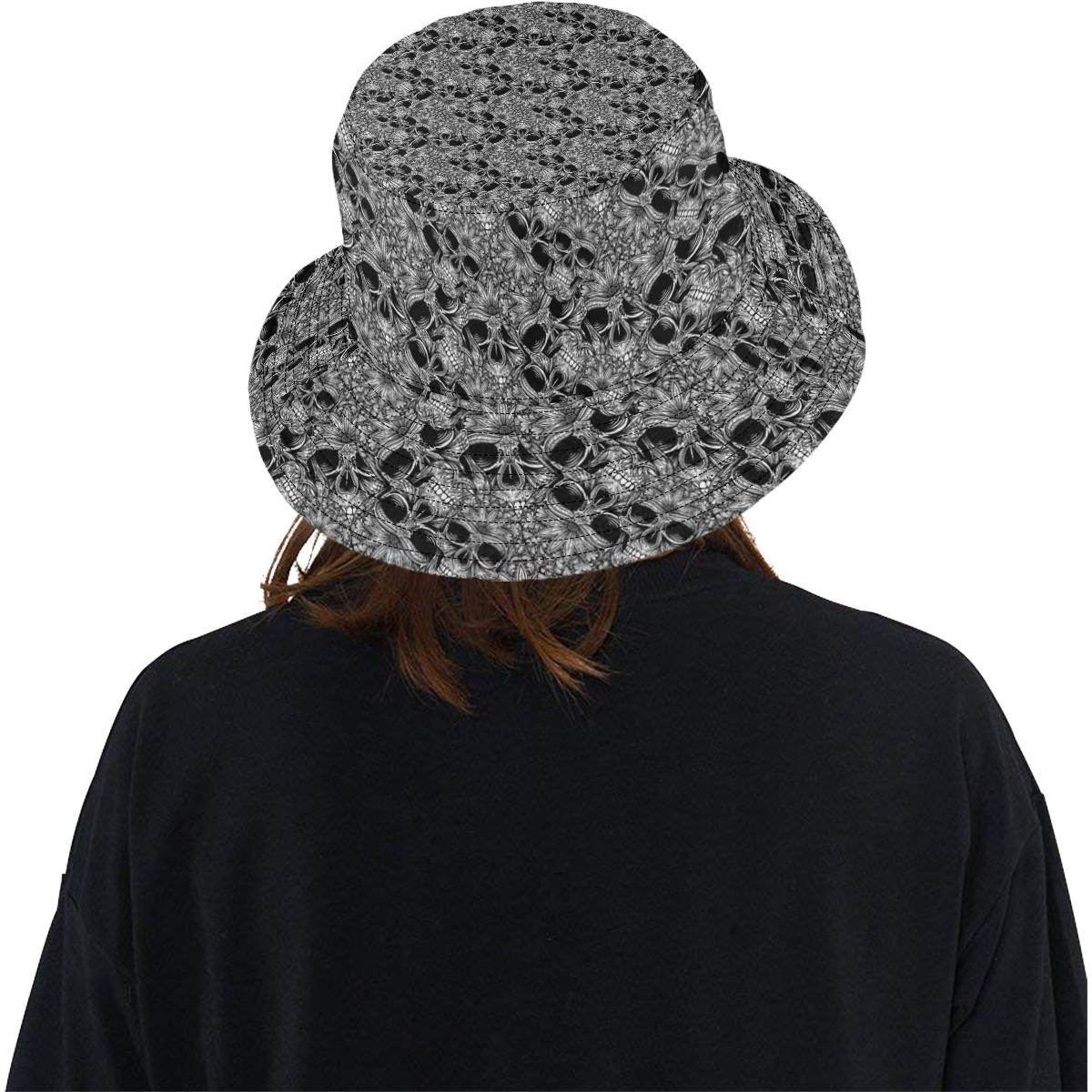 Skull Tattoo Design Print Unisex Bucket Hat