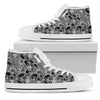 Skull Tattoo Design Print Women High Top Shoes