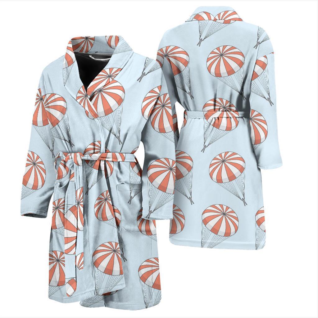 Skydiving Pattern Print Design 01 Men Bathrobe-JORJUNE.COM