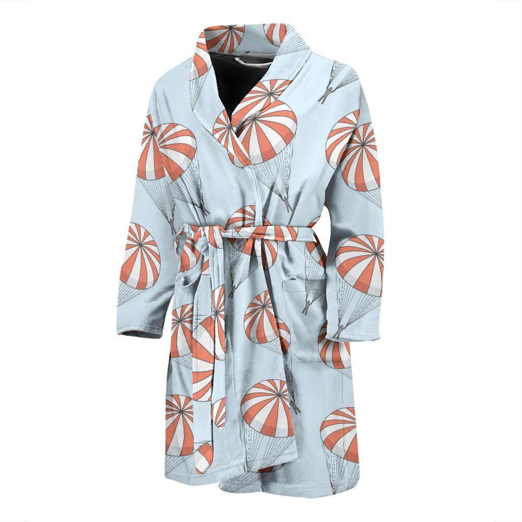 Skydiving Pattern Print Design 01 Men Bathrobe-JORJUNE.COM
