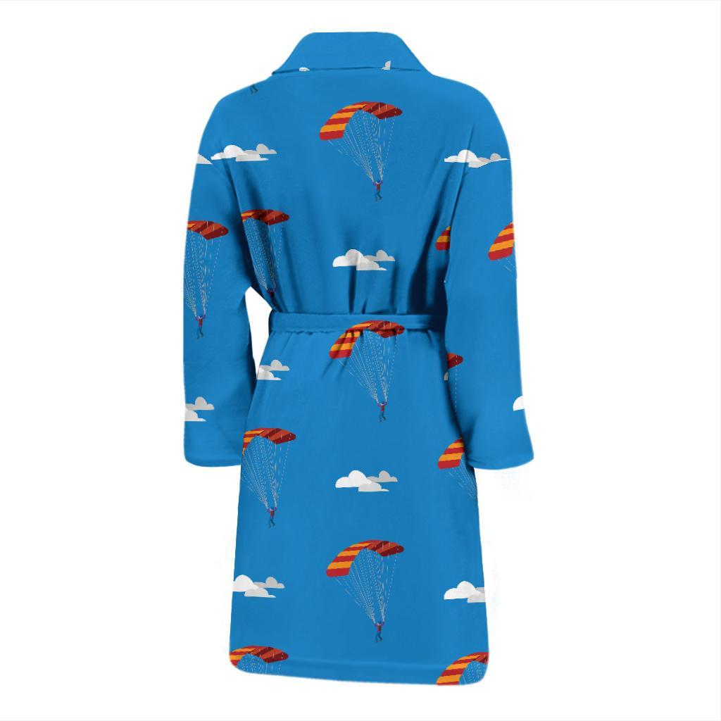 Skydiving Pattern Print Design 02 Men Bathrobe-JORJUNE.COM