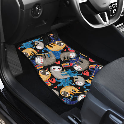 Sloth Cartoon Design Themed Print Car Floor Mats