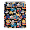 Sloth Cartoon Design Themed Print Duvet Cover Bedding Set