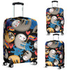 Sloth Cartoon Design Themed Print Luggage Cover Protector