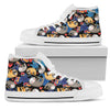 Sloth Cartoon Design Themed Print Women High Top Shoes