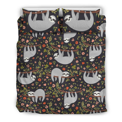 Sloth Cute Design Themed Print Duvet Cover Bedding Set