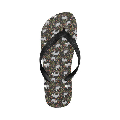 Sloth Cute Design Themed Print Flip Flops-JTAMIGO.COM