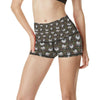 Sloth Cute Design Themed Print High Waisted Spandex Shorts-JTAMIGO.COM