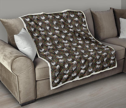 Sloth Cute Design Themed Print Premium Quilt-JTAMIGO.COM
