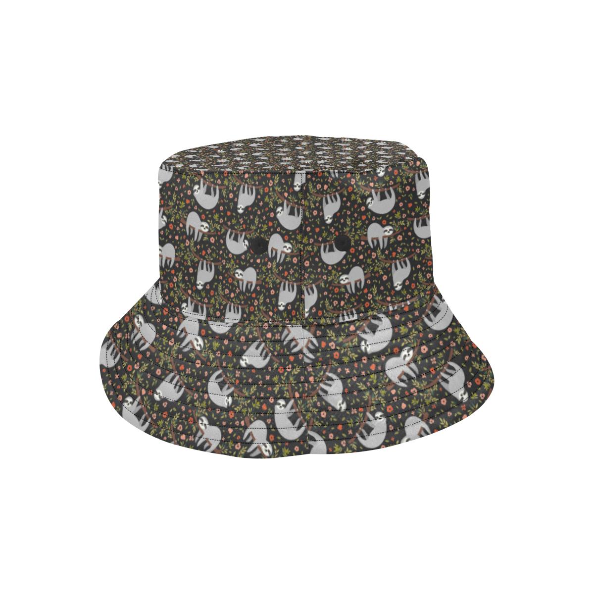Sloth Cute Design Themed Print Unisex Bucket Hat
