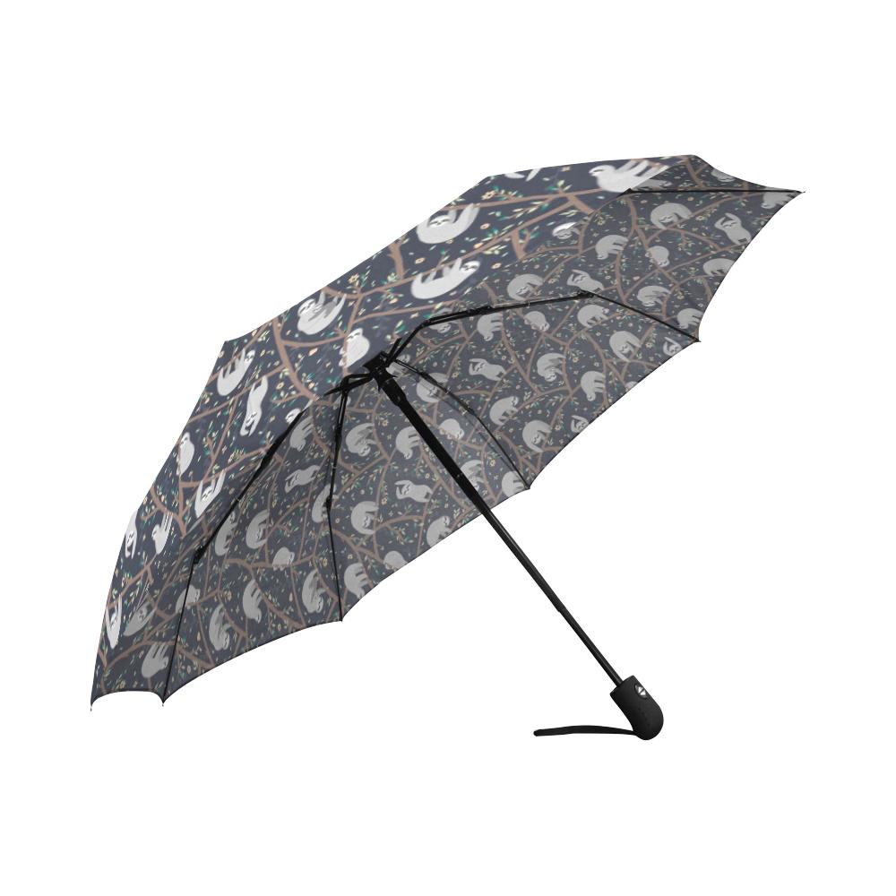 Sloth Happy Design Themed Print Automatic Foldable Umbrella
