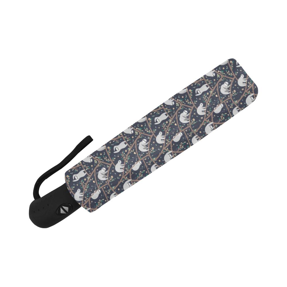 Sloth Happy Design Themed Print Automatic Foldable Umbrella