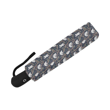 Sloth Happy Design Themed Print Automatic Foldable Umbrella
