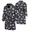 Sloth Happy Design Themed Print Men Bath Robe-JTAMIGO.COM