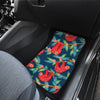 Sloth Red Design Themed Print Car Floor Mats