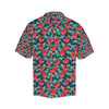 Sloth Red Design Themed Print Men Aloha Hawaiian Shirt